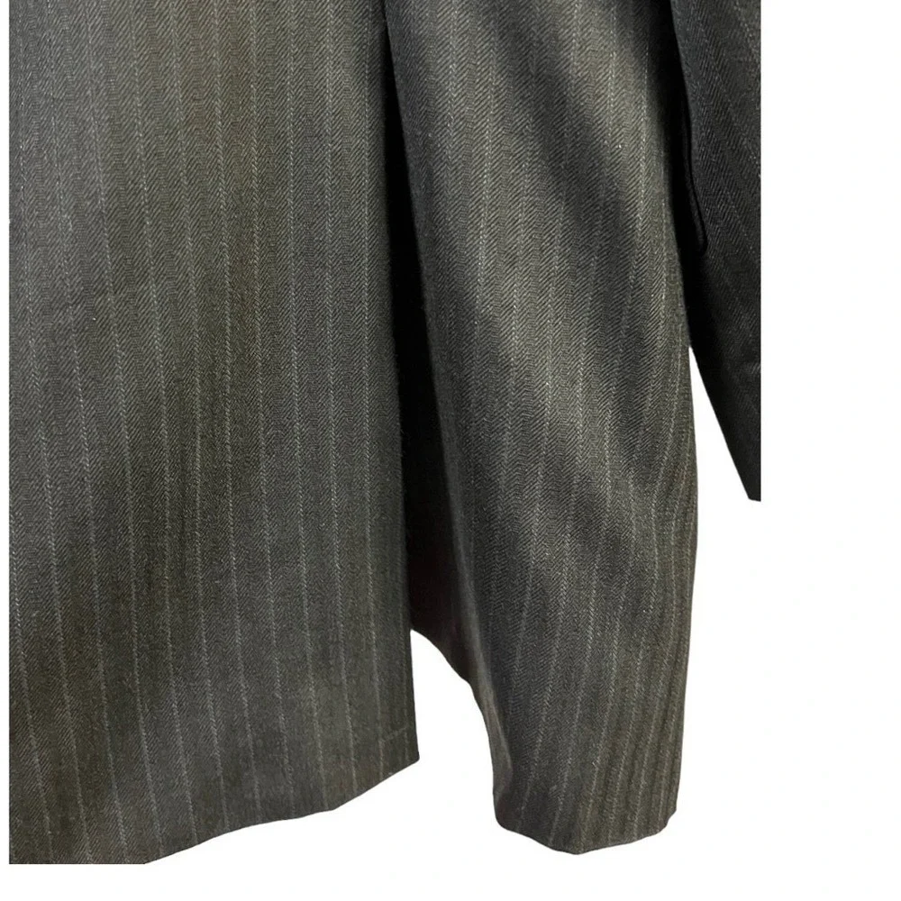Joseph Abboud Wool Pinstripe Blazer 40S Black 3 Button Made USA Union Von Maur